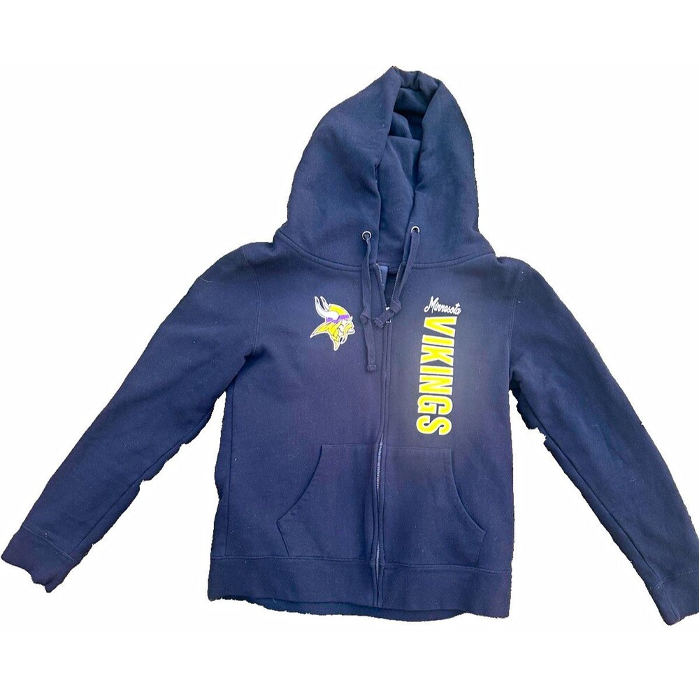 NFL Team Apparel Minnesota Vikings Women’s Full Zip Hoodie Large